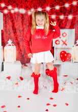 Load image into Gallery viewer, Personalised Children&#39;s Red Embroidered Christmas Jumper/Sweatshirt
