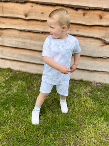 Embroidered Tie Dye Shorts and Tee Set - BabyCraftsUK