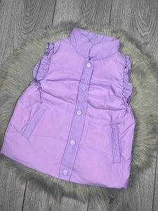 Personalised Children's Lilac Embroidered Gilet