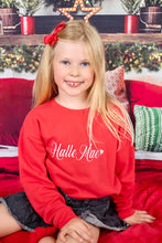 Load image into Gallery viewer, Personalised Children&#39;s Red Embroidered Christmas Jumper/Sweatshirt
