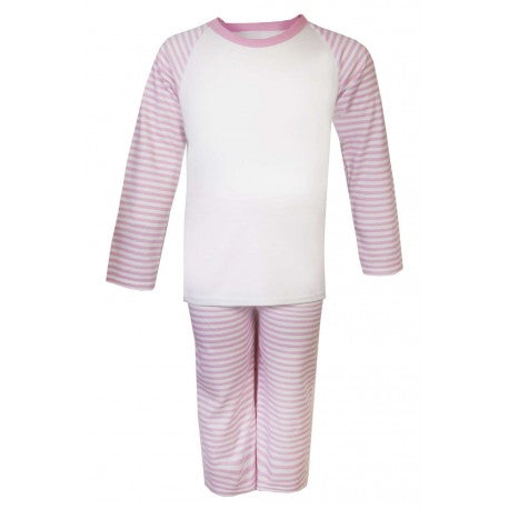 Personalised Children's Embroidered Stripe Pyjama's.