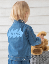 Load image into Gallery viewer, Personalised Children&#39;s Denim Jacket - BabyCraftsUK
